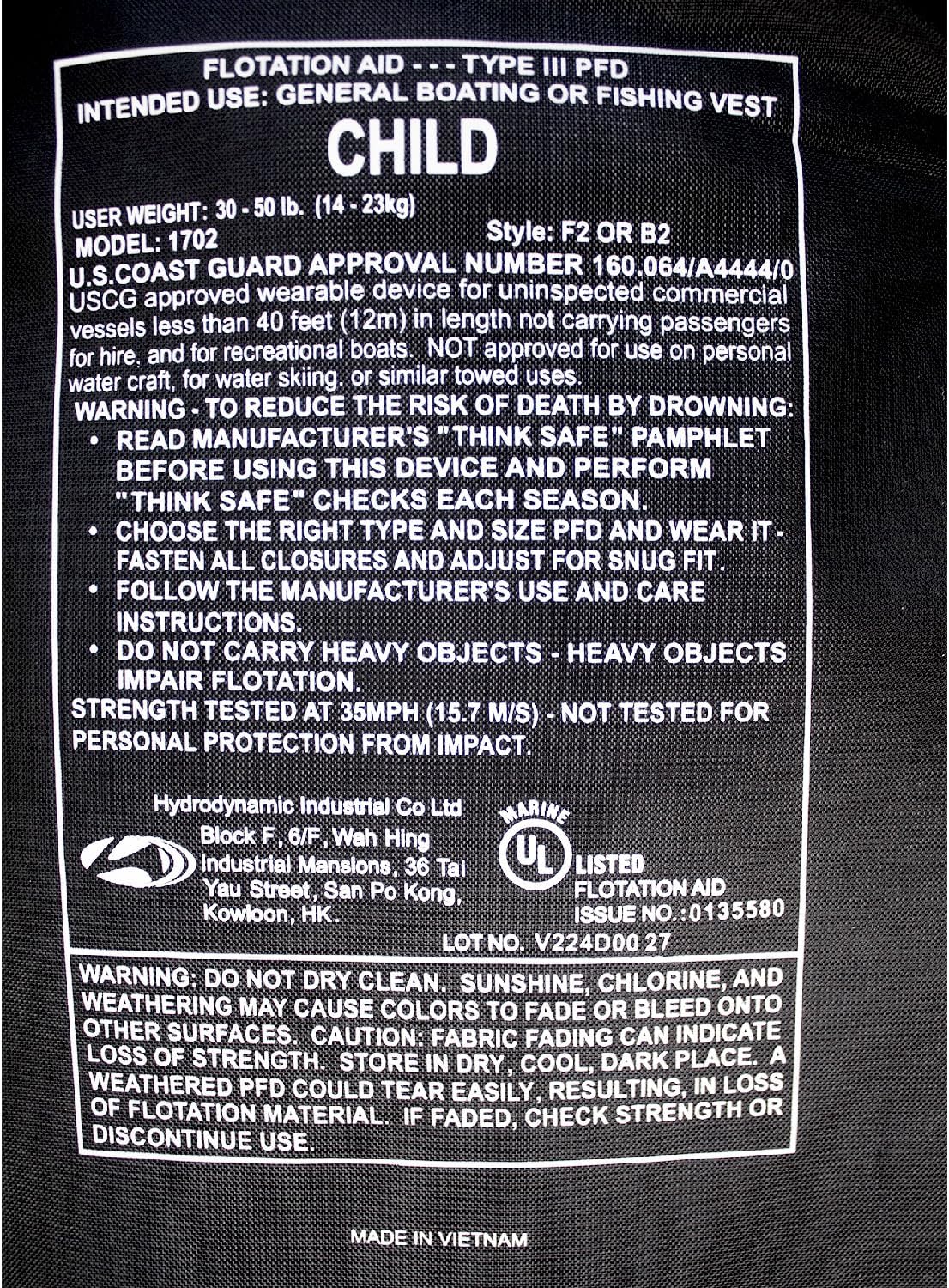 Kemp USA Type III Recreational Vest – Ideal for Boating, Fishing & Watersports
