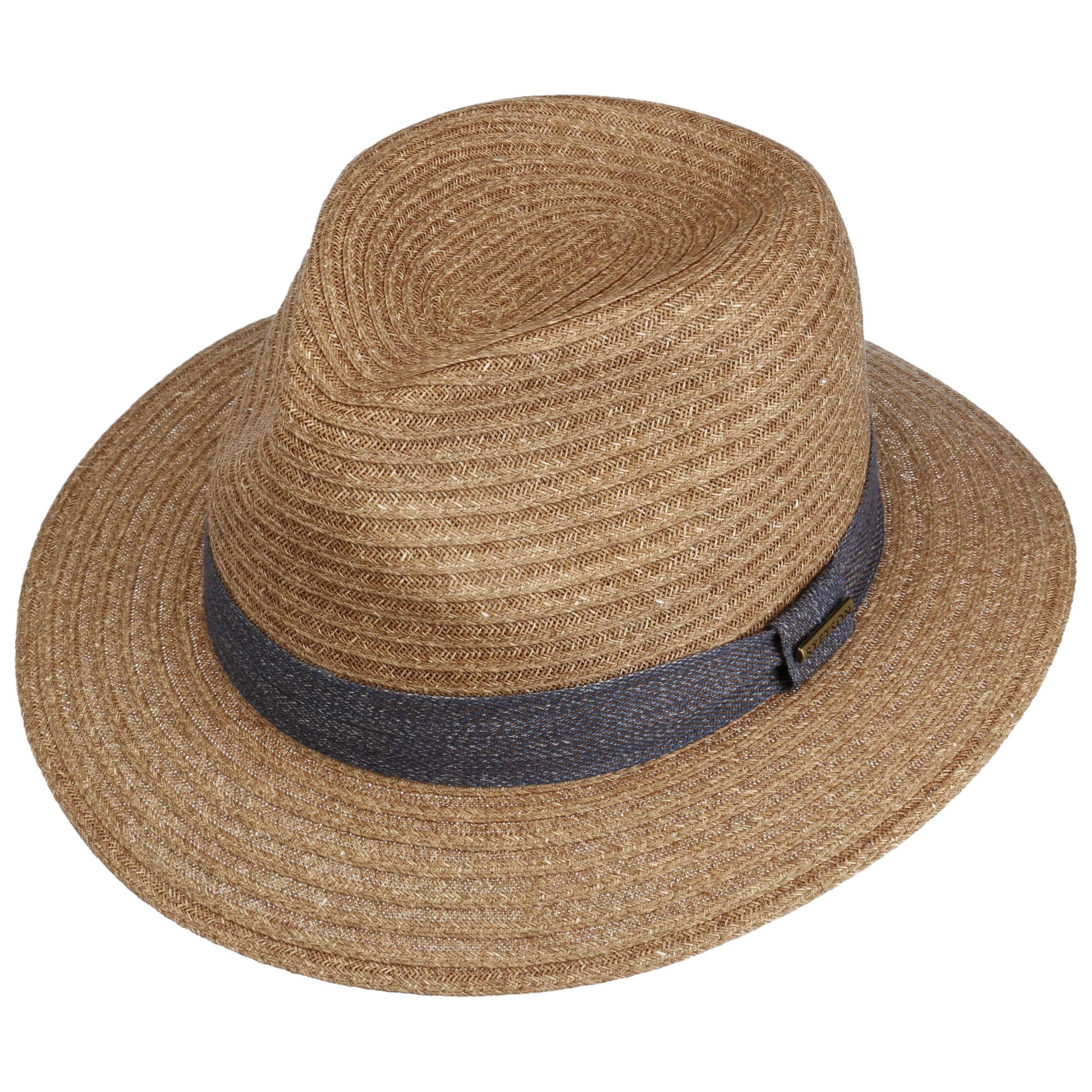 Stetson Toyo Traveller Strohhut Stoffgarniturband Herren Frühling Sommer