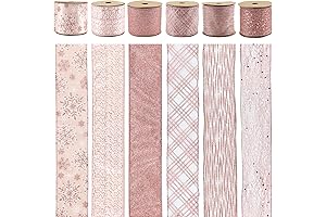 Mayreel 2.5" Pink Ribbon Pink Wired Ribbon