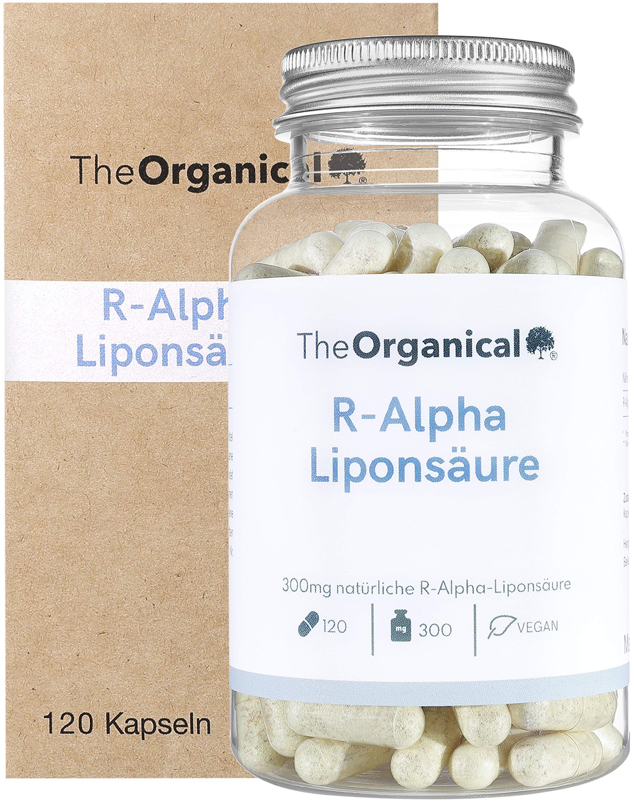 R-Alpha Liponsäure | 300 mg pro Kapsel | 120 Kapseln | natürlicher R Alpha Liponsäure | Hergestellt in Hamburg | Volle Wirkung |