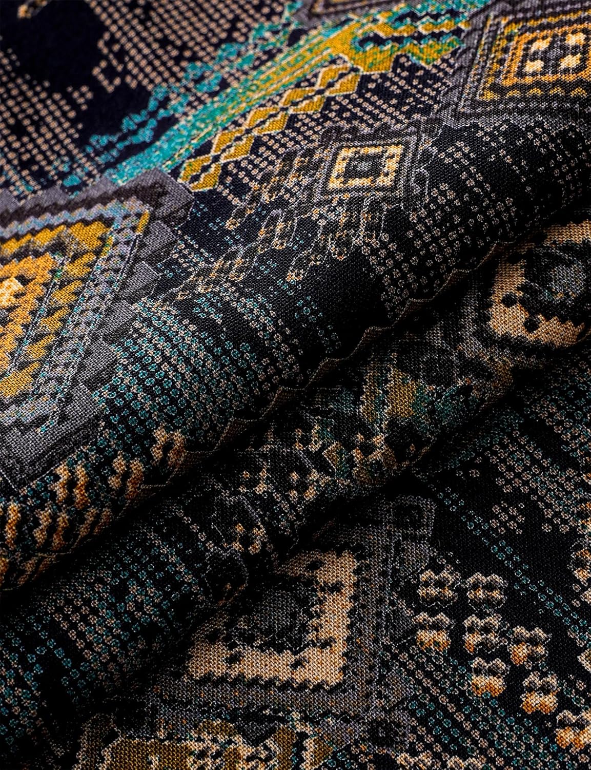 Mens Hawaiian Shirts Short Sleeve Casual Button Down Retro Shirts Beach Summer Shirt - Image 6