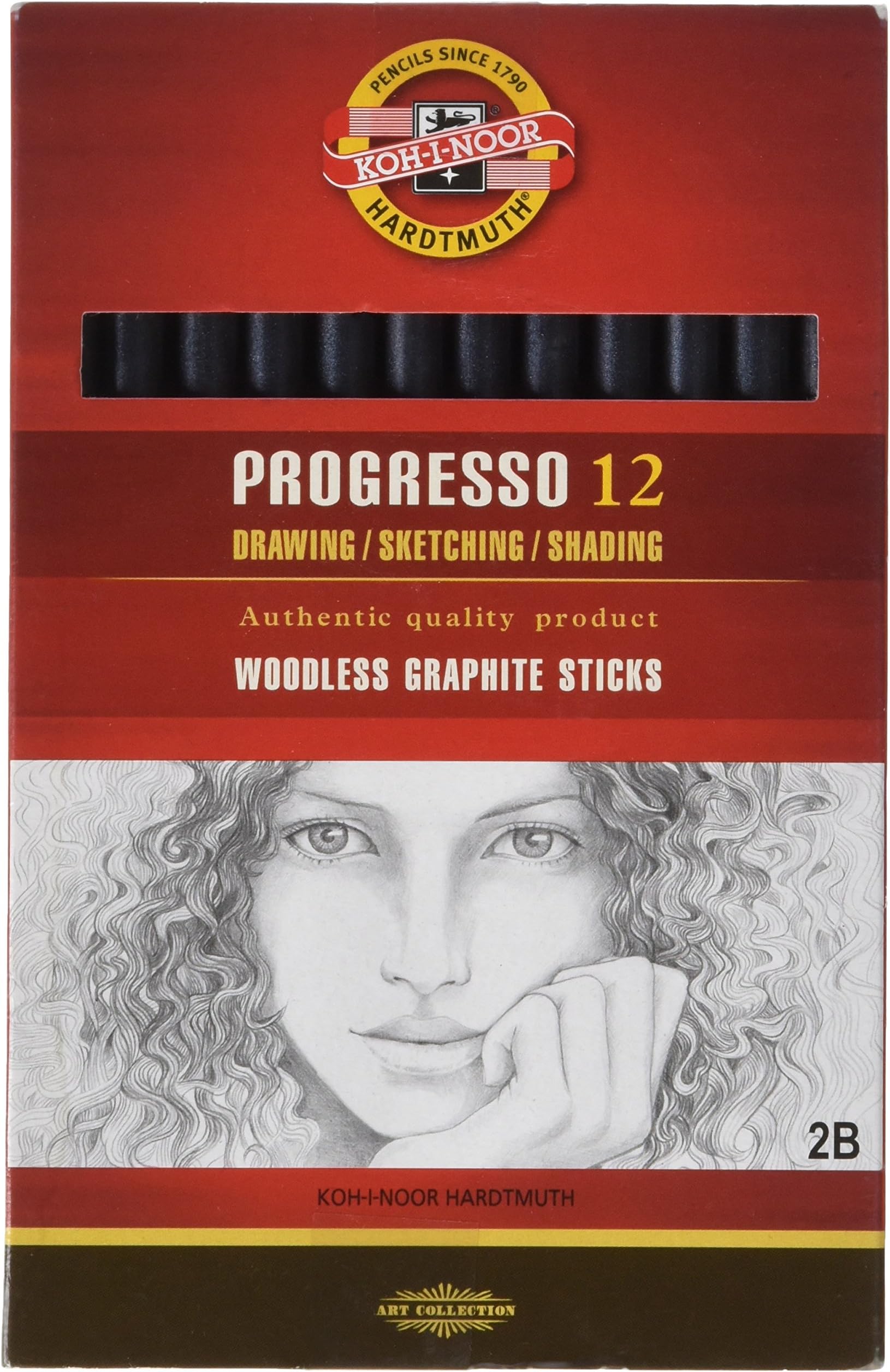 Koh-I-NoorProgresso 2B Woodless Graphite Pencil (Box of 12)