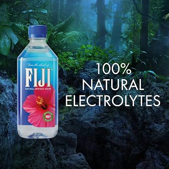 FIJI Artesian Bottled Water, 500 mL (16.9 fl oz), Pack of 24
