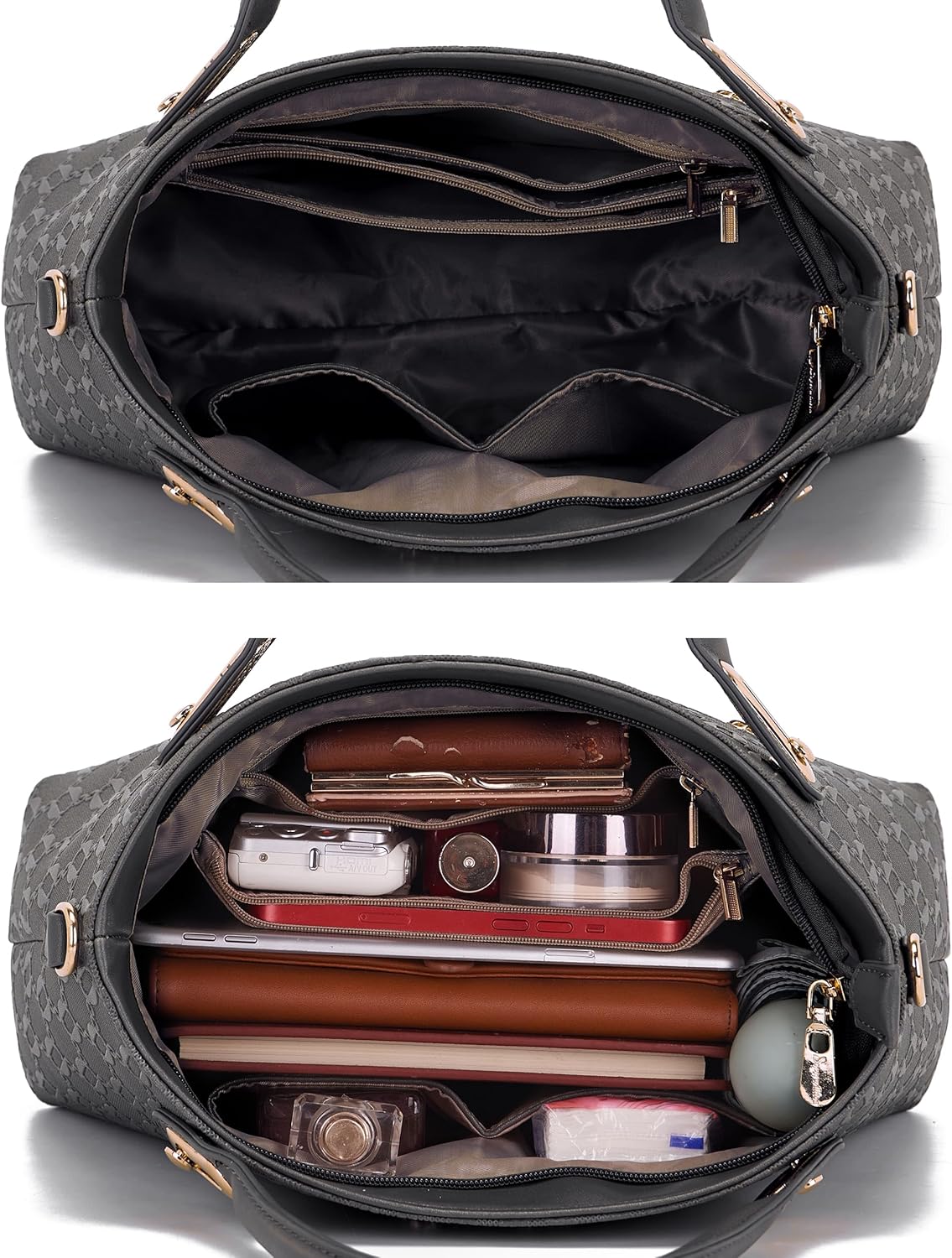 Purse for Women Fashion Medium Shoulder Bag Crossbody Bag Top Handle Tote Handbag Set 4PCS