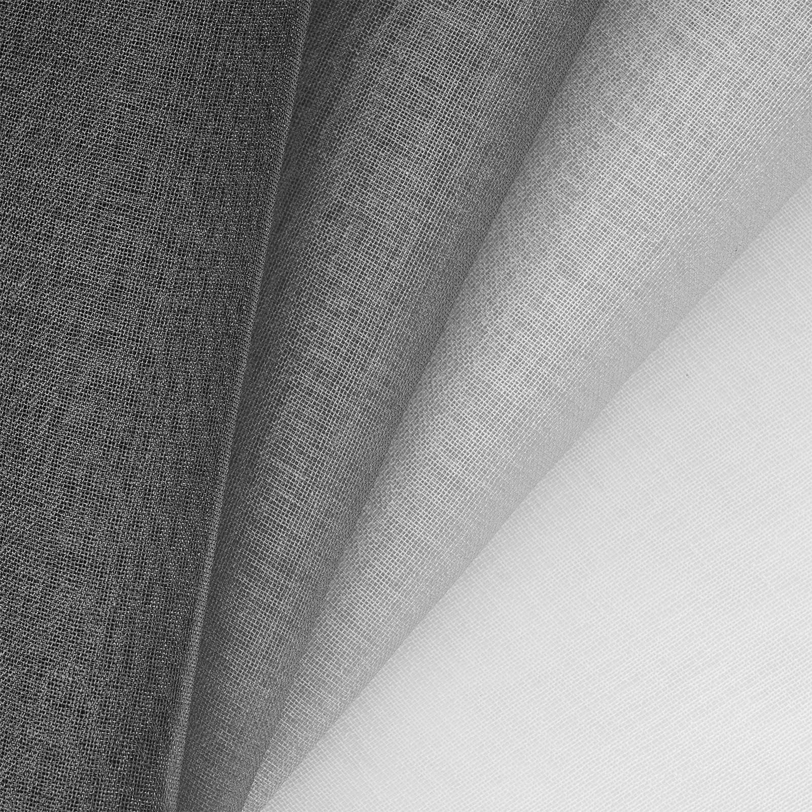 MRTREES Tende per Interni Soggiorno Moderne 2 Pezzi 140x260cm Tende in Voile Trasparenti Grigio Sfumato con Occhielli per Camera da Letto Finestre Cameretta Bambini Salotto Casa
