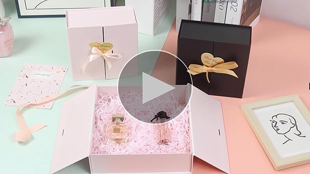 Amazon.com: CHARMGIFTBOX Gift Boxes with Lids, 9x9x3 Inch