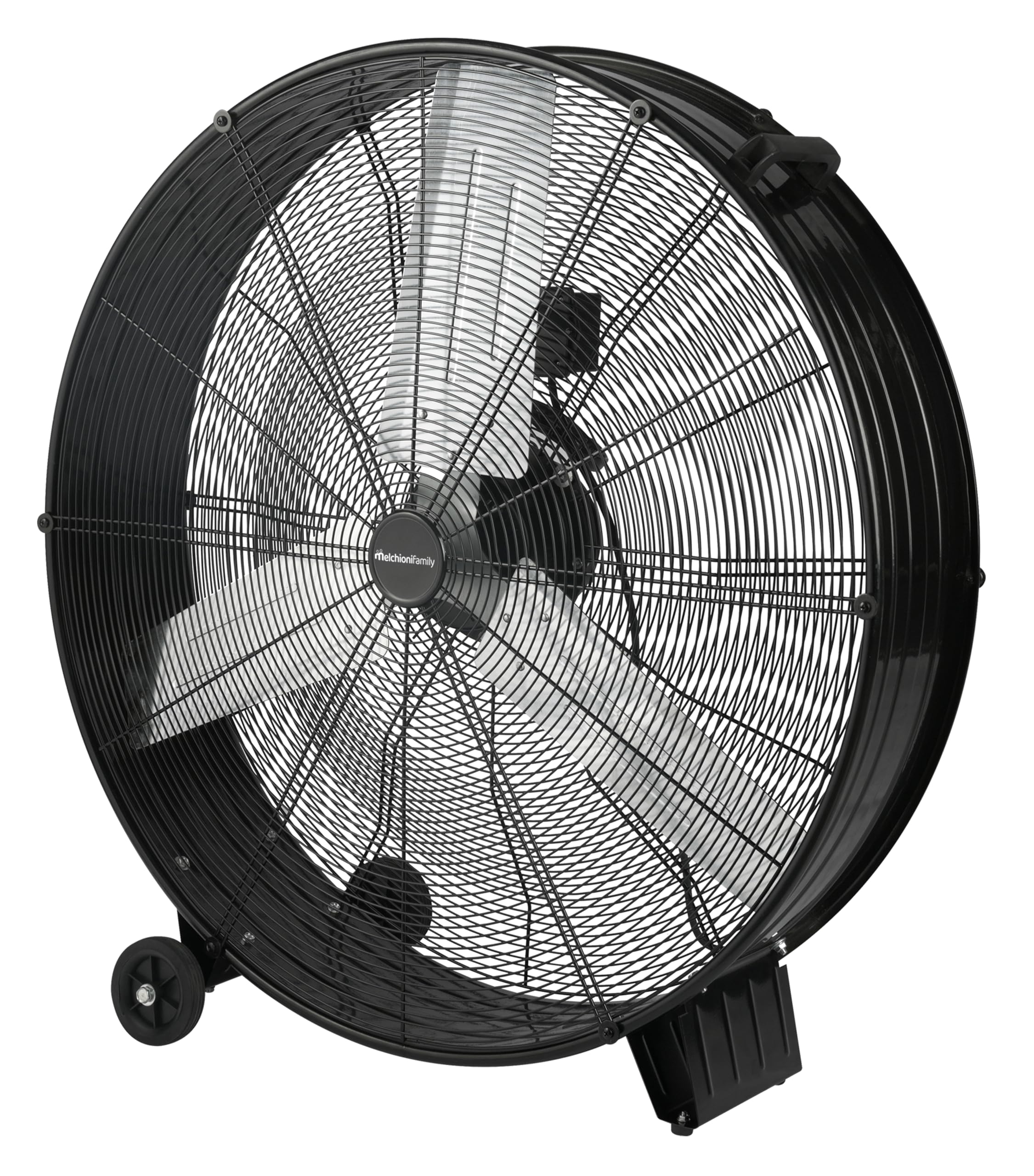 MF2590INDMelchioniFamily Ventilatore Industriale 90 cm con Ruote Ultra Potente 360W 3 Velocità 3 Pale in Alluminio Portatile con Maniglia Ventilatore Professionale per Capannoni Officine e Magazzini