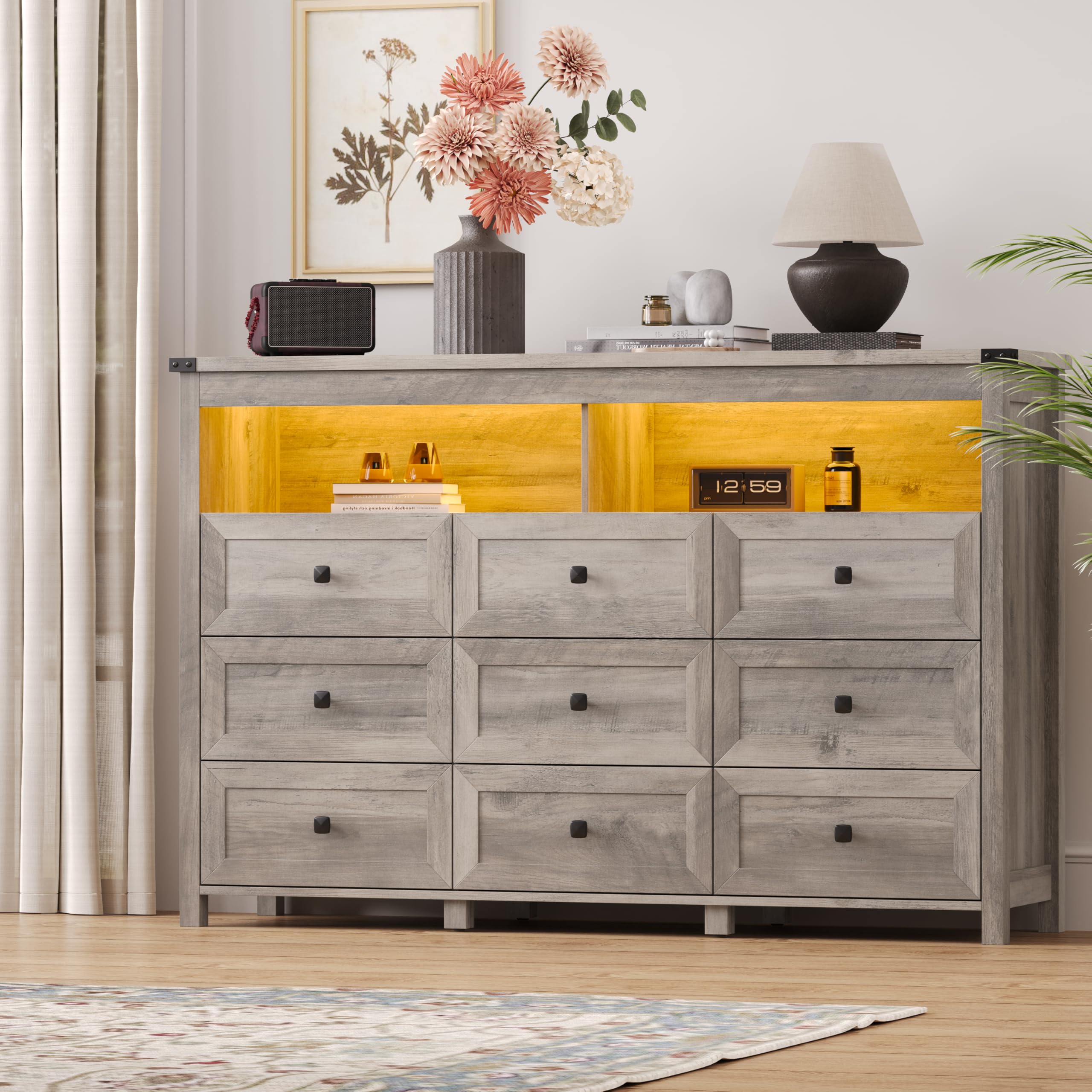 Xixini 9-Drawer Wide Dresser