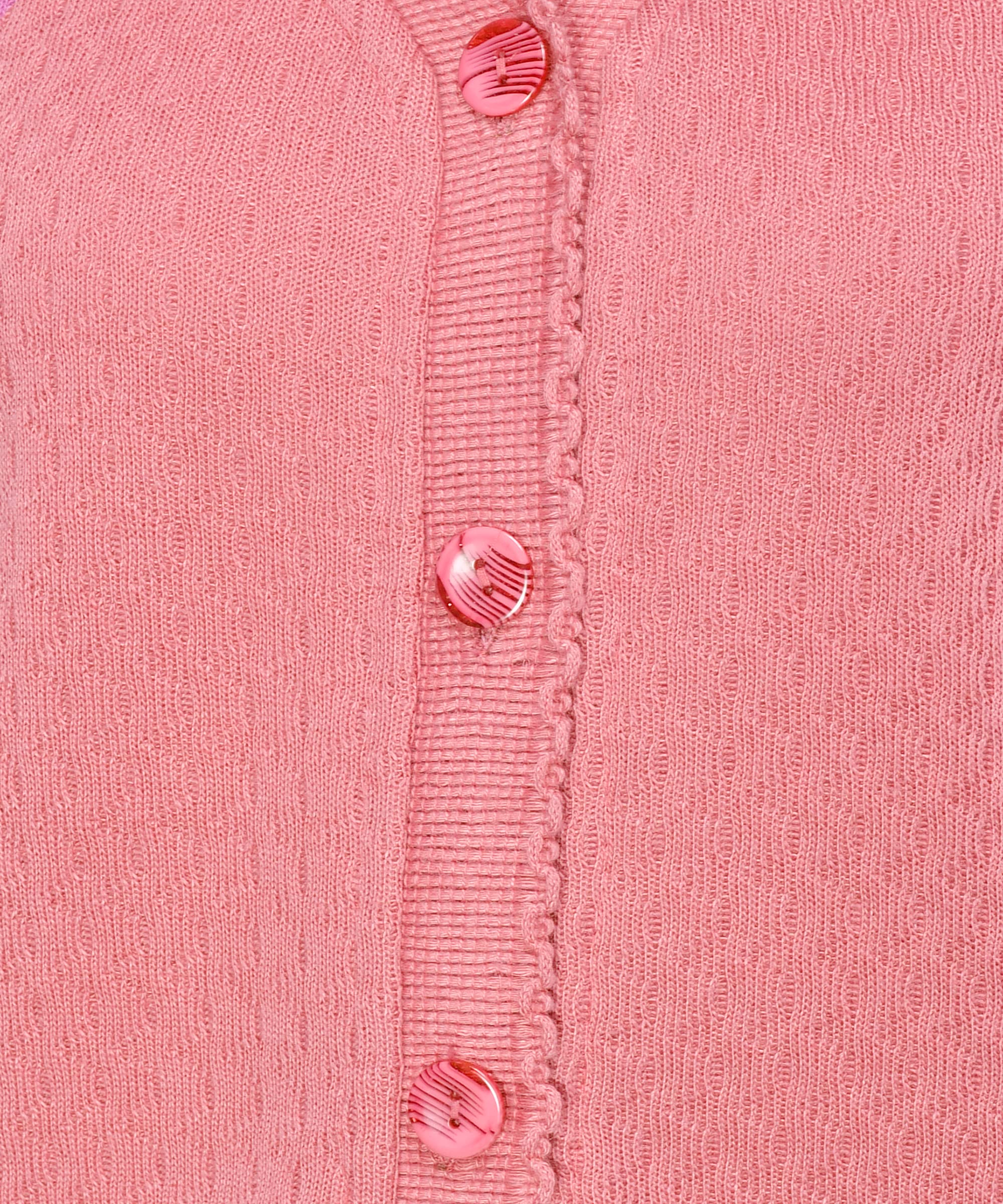 eKools Women's Woolen V-Neck Multicolor Winter wear Cardigans Sweaters (H27-Babypink, 3XL) - Image 5 thumbnail