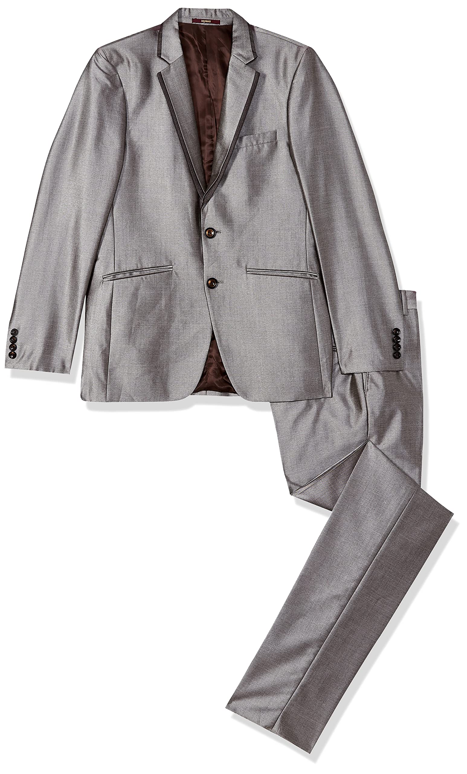 raymond Rayon Blend Men's Full Sleeve Contemporary FIT Medium Brown Formal Suit (RIDY00285-O3 92)-picture-22