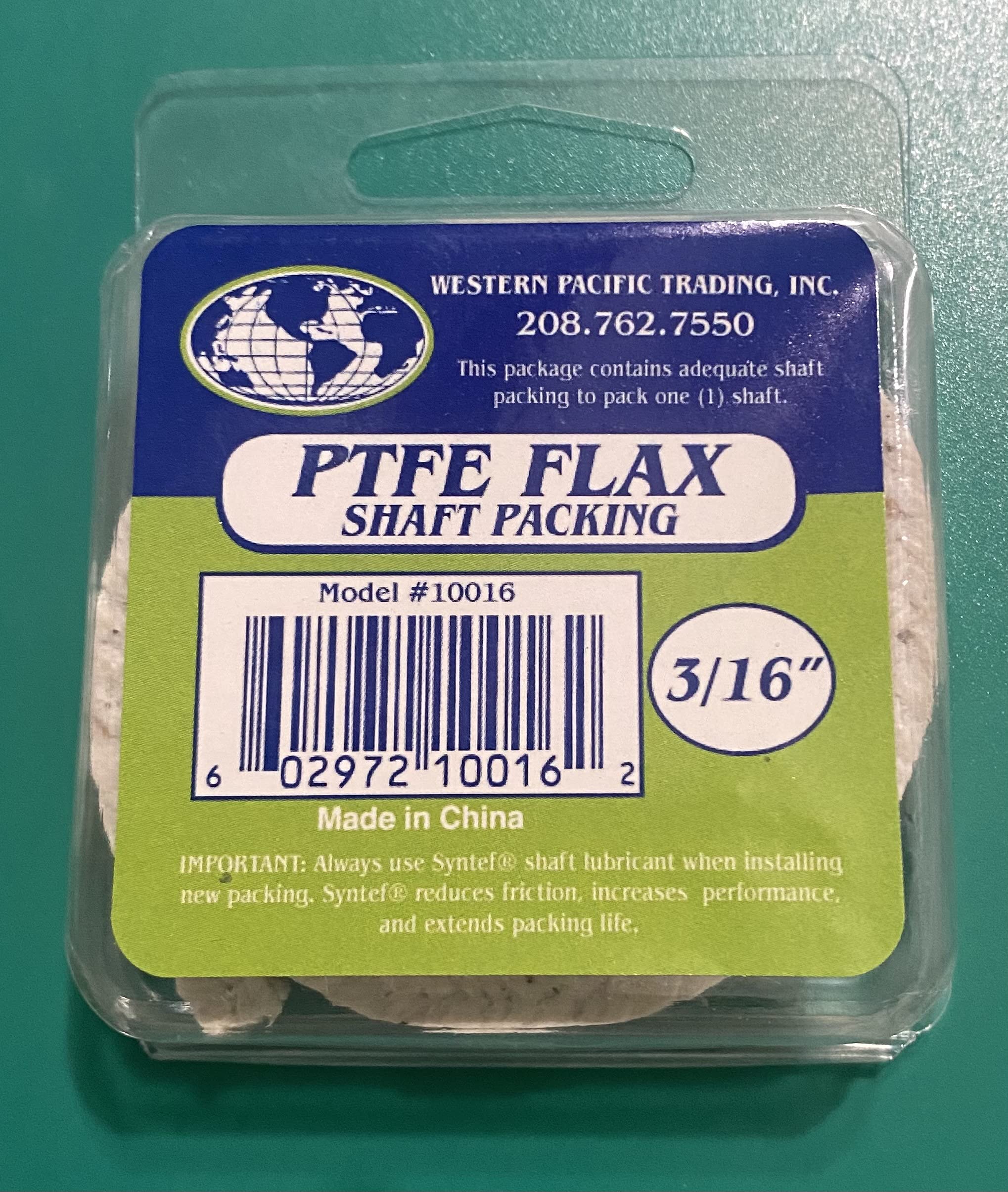Flax Packing w/Teflon -3/16''
