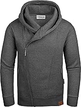 Grin&Bear GEC016 Men's Hooded Jacket, Hoodie with Slanted Zip