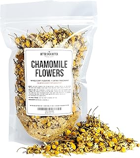 Whole Chamomile Flowers - Food Grade Dry Flowers for Loose Tea, Baking, DIY Sachets, Baths, & Oil Infusions for use in DIY...