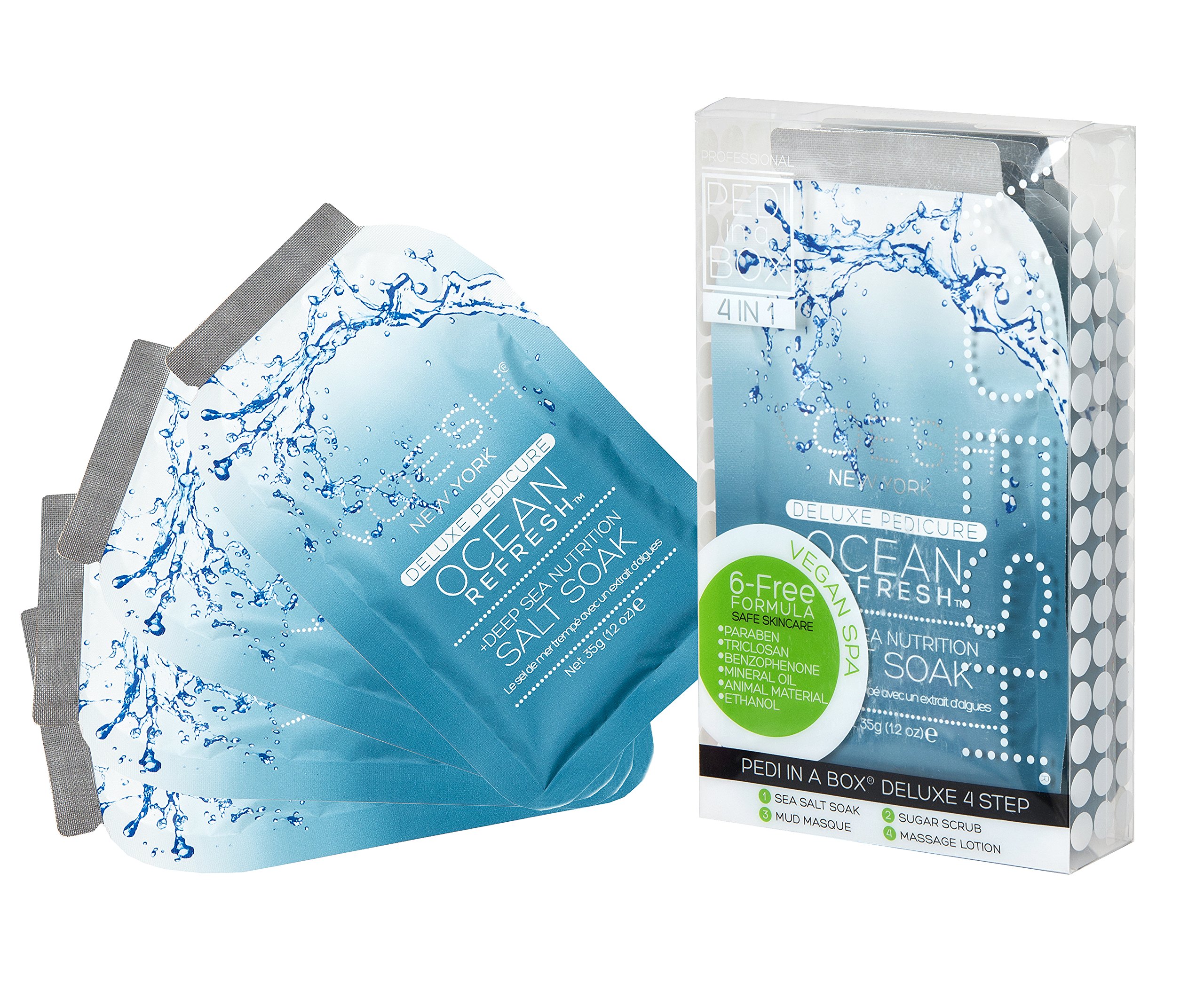 Voesh New York Pedi In A Box 4 Step (Ocean Refresh)