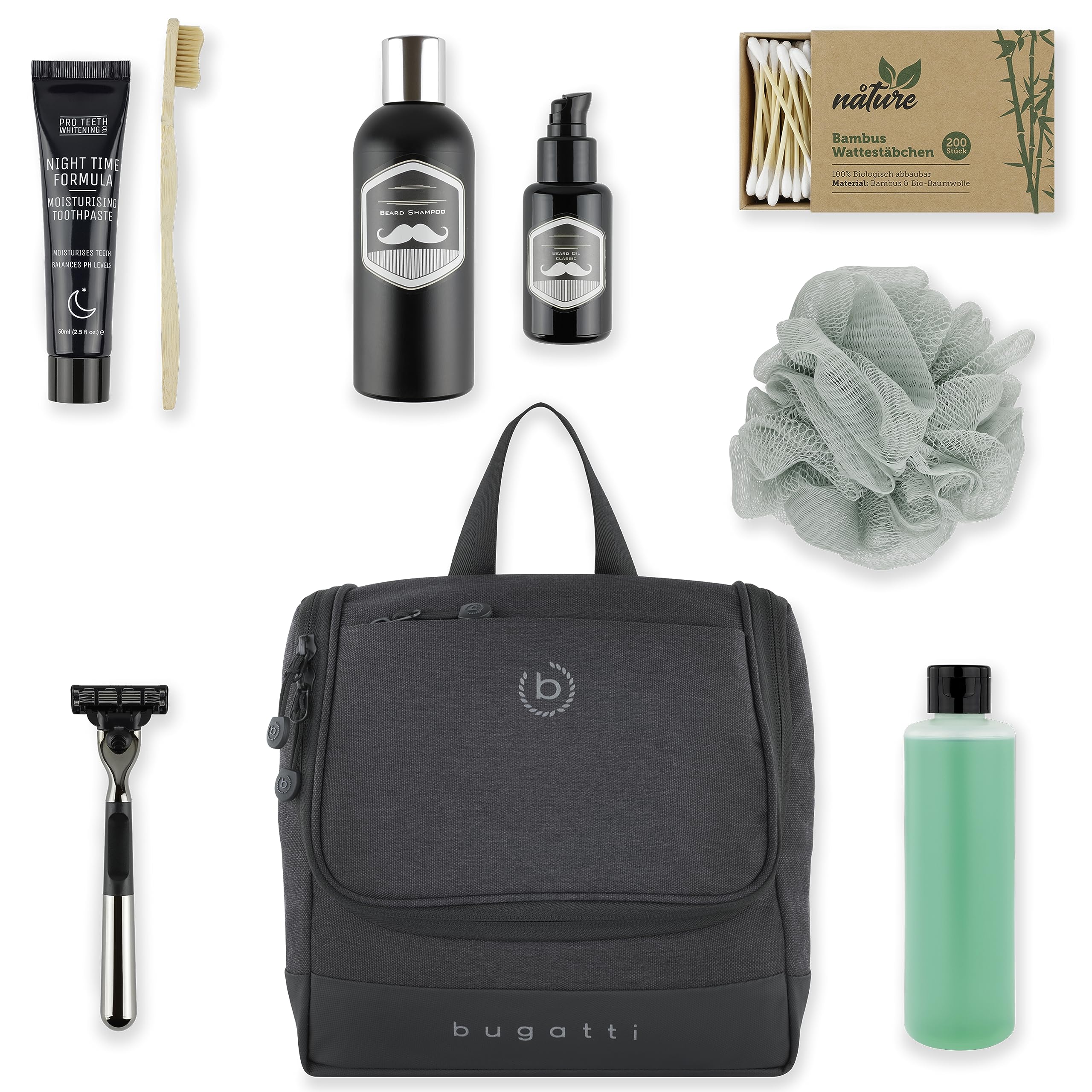 bugatti Universum Trousse de Toilette Suspendue XS pour Femmes et Hommes – Noir