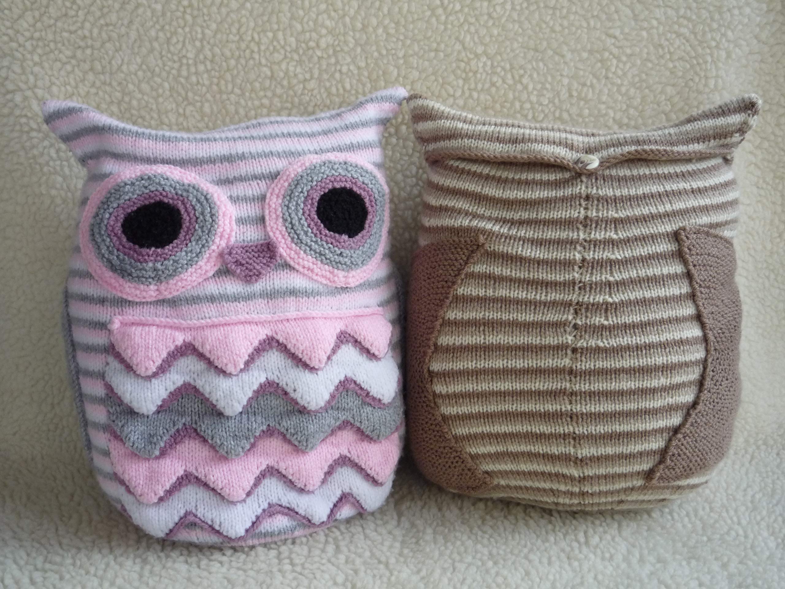 Knitting Pattern For Owl Cushion Owl Cable Stitch Pattern