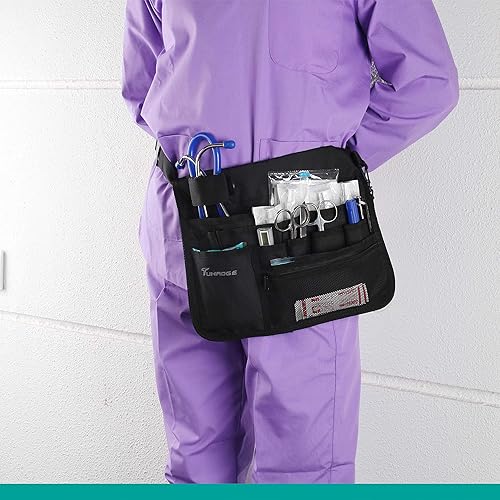 Vista 75 de Bolsa de almacenamiento de enfermera Bolsa de almacenamiento multifuncional para enfermeras, kit médico Bolsa de cintura práctica bolsa de SL46BH