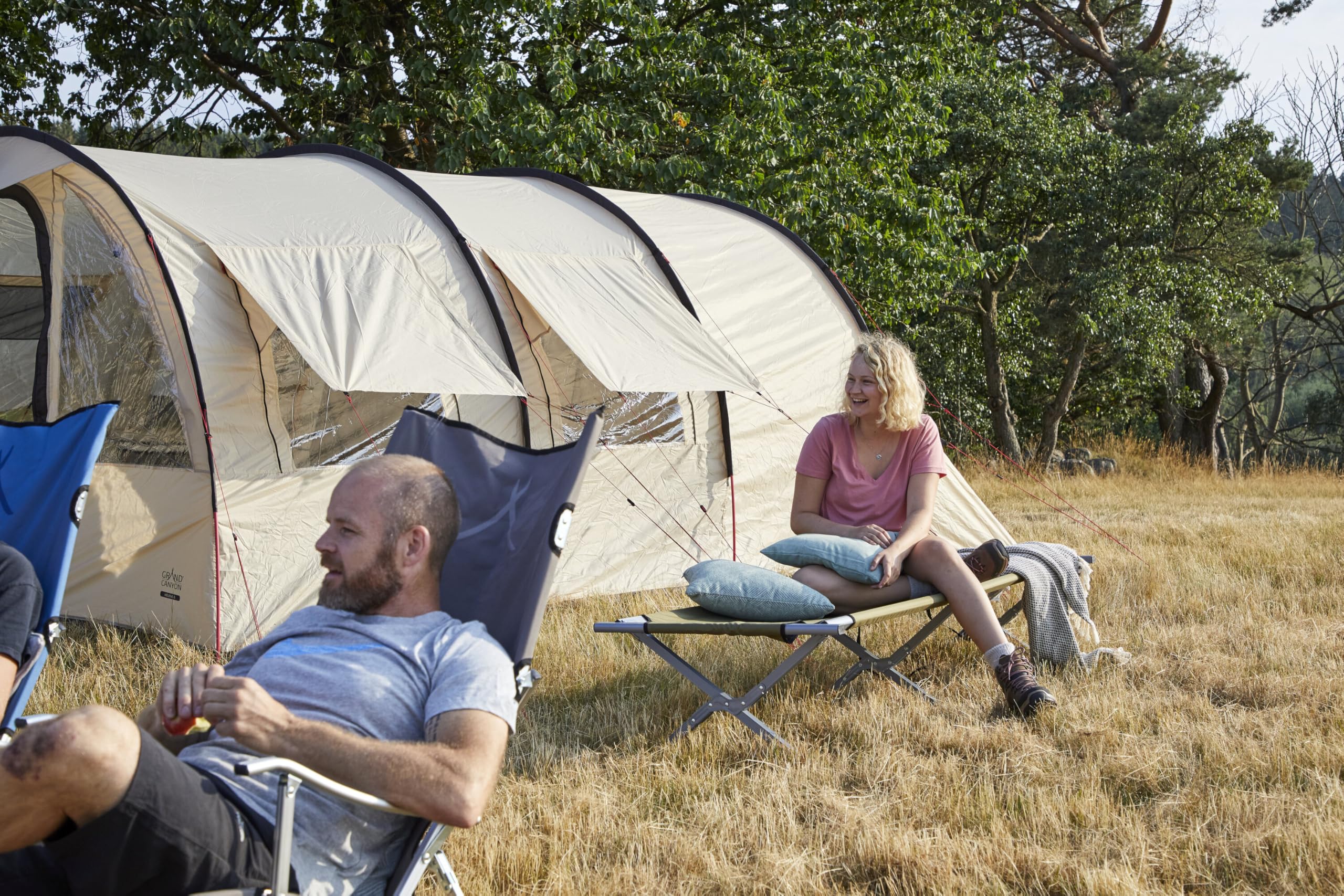 Grand Canyon Topaz Camping Bed L – Letto pieghevole da campeggio in alluminio – Letto pieghevole per esterni