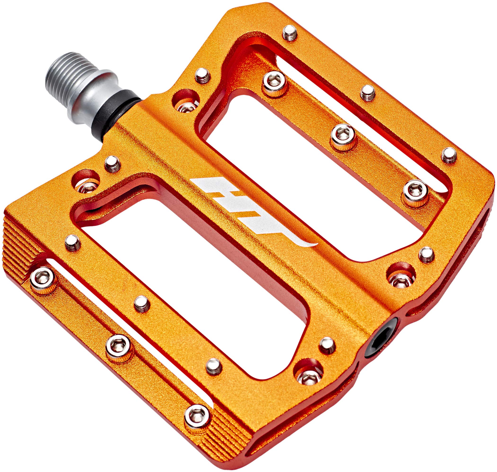 HT Components AN14A Unisex Adult Flat Pedals Pair Orange 9/15