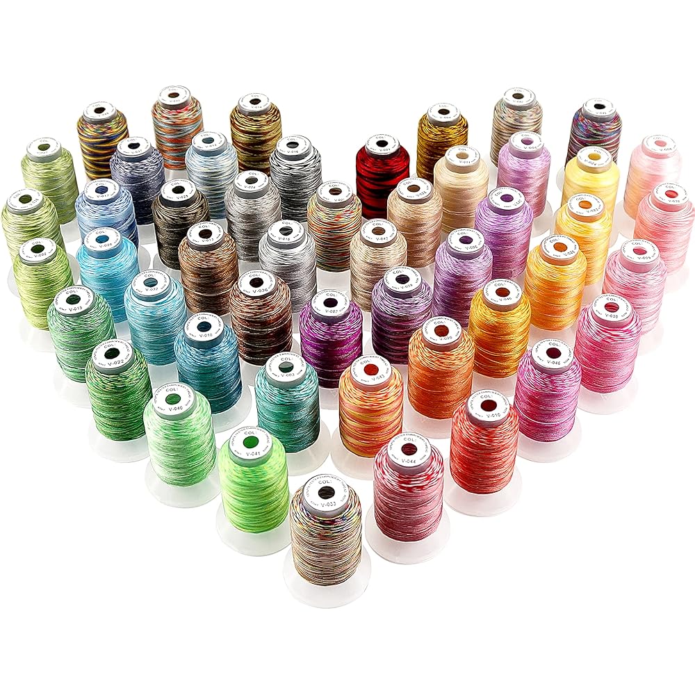 $9/mo - Finance New brothread 50 Colors Variegated Polyester Embroidery ...