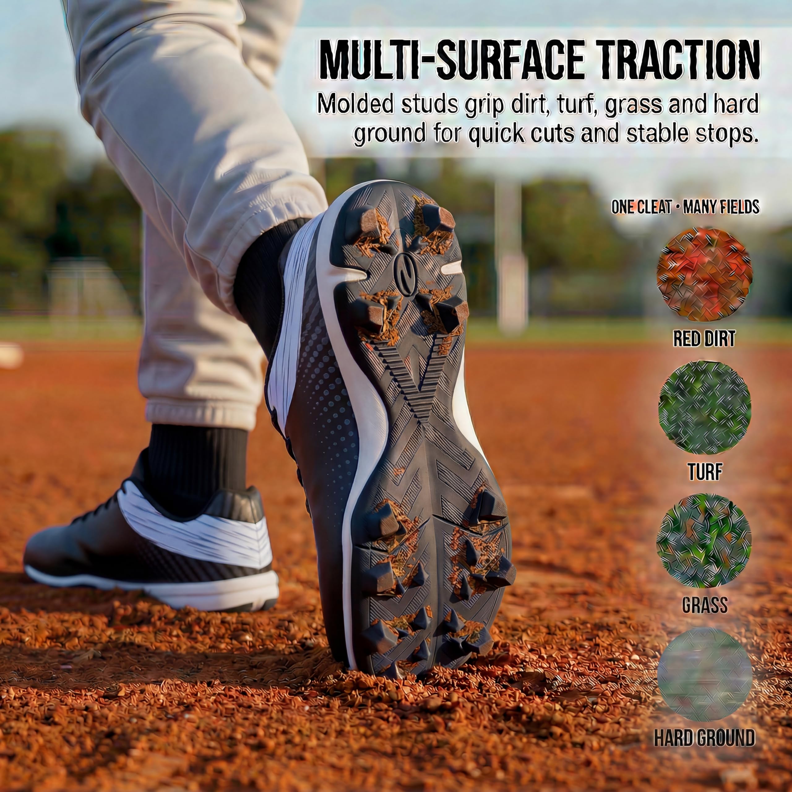 Baseball-Stollen für Herren, Softball-Stollen, geformt, für Jugendliche, Tacos de Béisbol para Hombre
