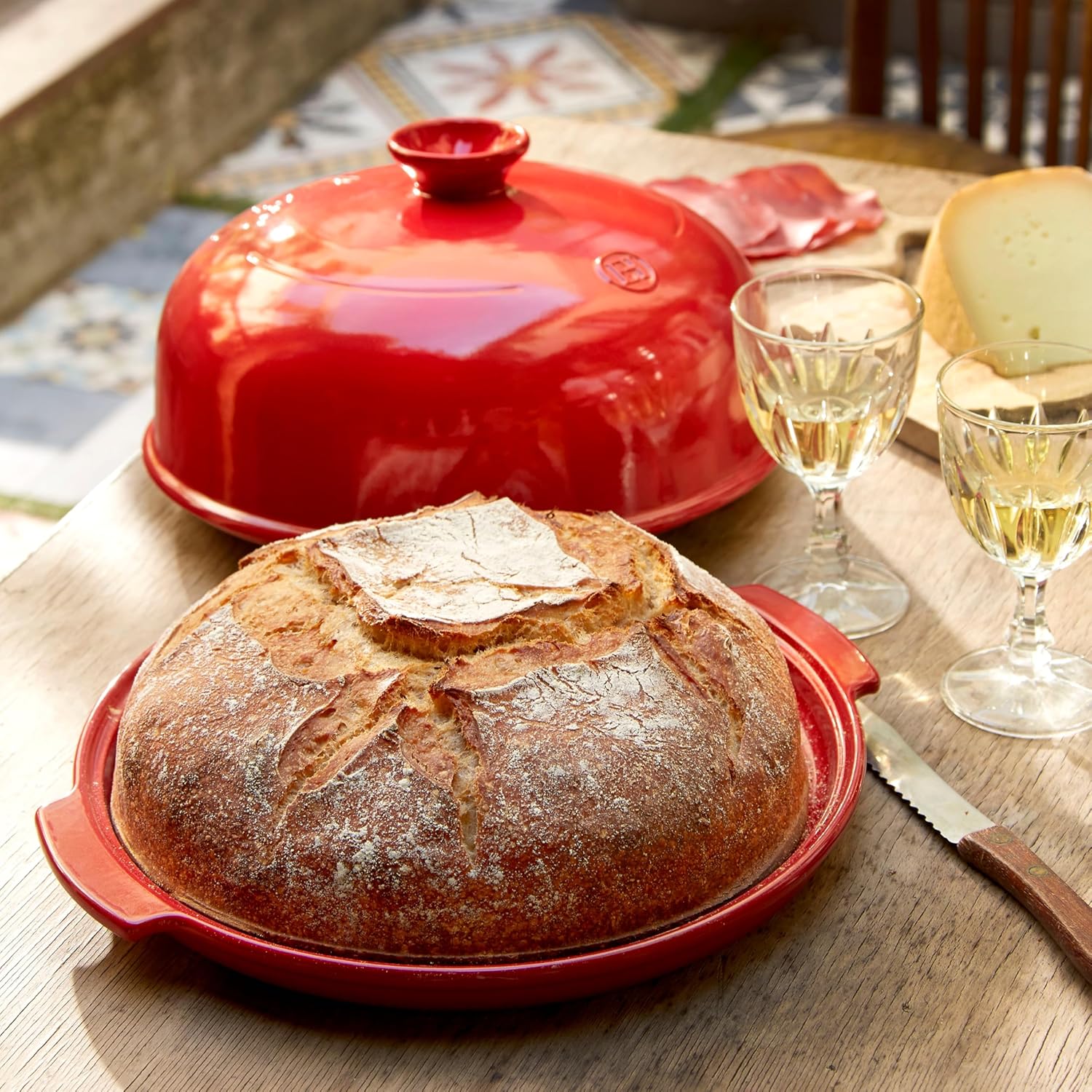 Emile Henry Bread Cloche | Burgundy