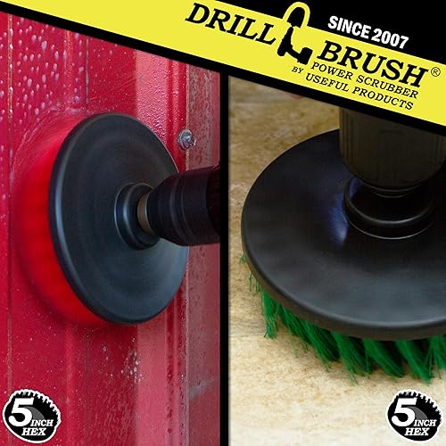 Miniatura 9 de Accesorios de cocina - Limpieza de ollas - Suministros de limpieza - Cepillo de taladro - Juego de cepillos de cocina y baño - Cepillo giratorio