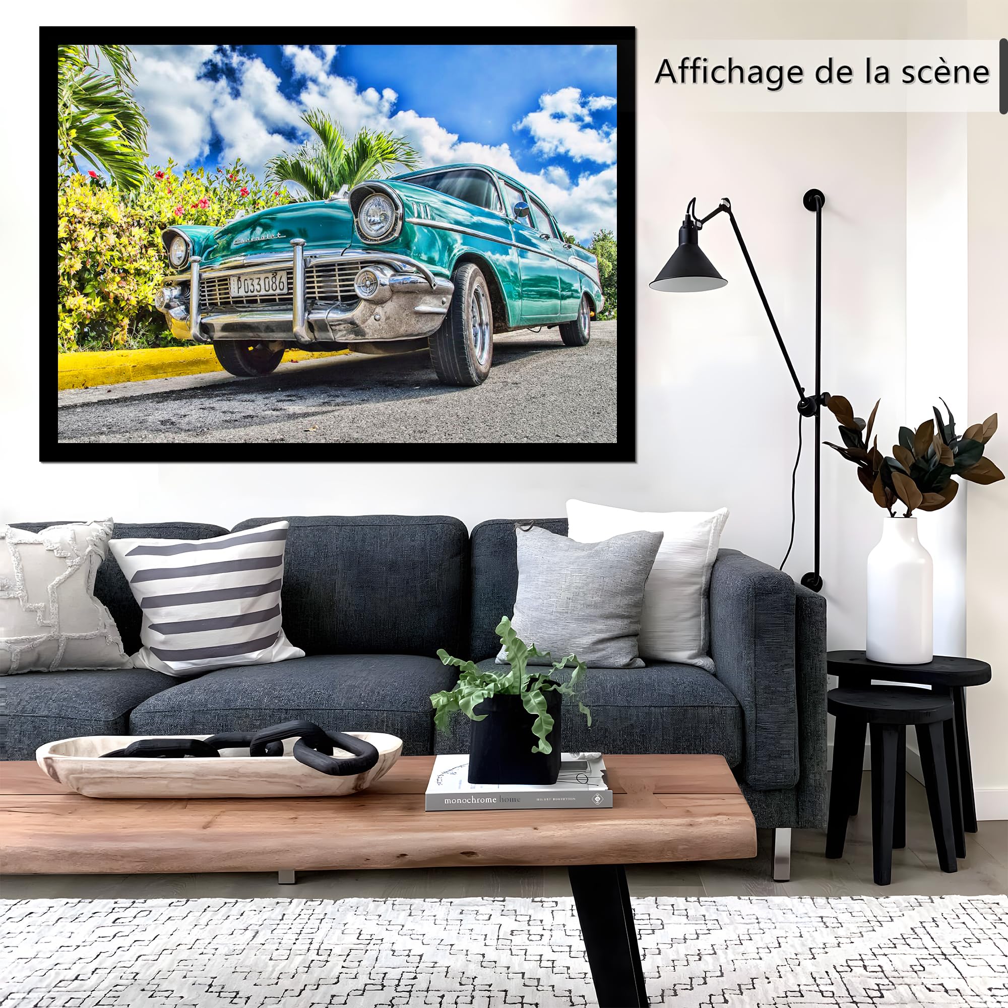 Cadre 50x70 cm, Lot de 3 Cadre Photo Noir, à Suspendre Horizontalement ou Verticalement au Mur, avec Plaque en Acrylique Transparent et Incassable