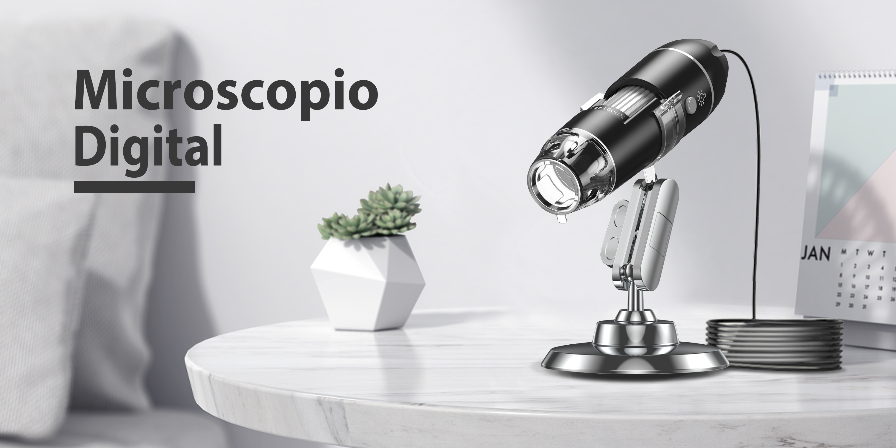 Microscopio Digitale USB 1440P HD - Ingrandimento 50x-1600x Con Luci LED, Compatibile Con Smartphone - Foto 8