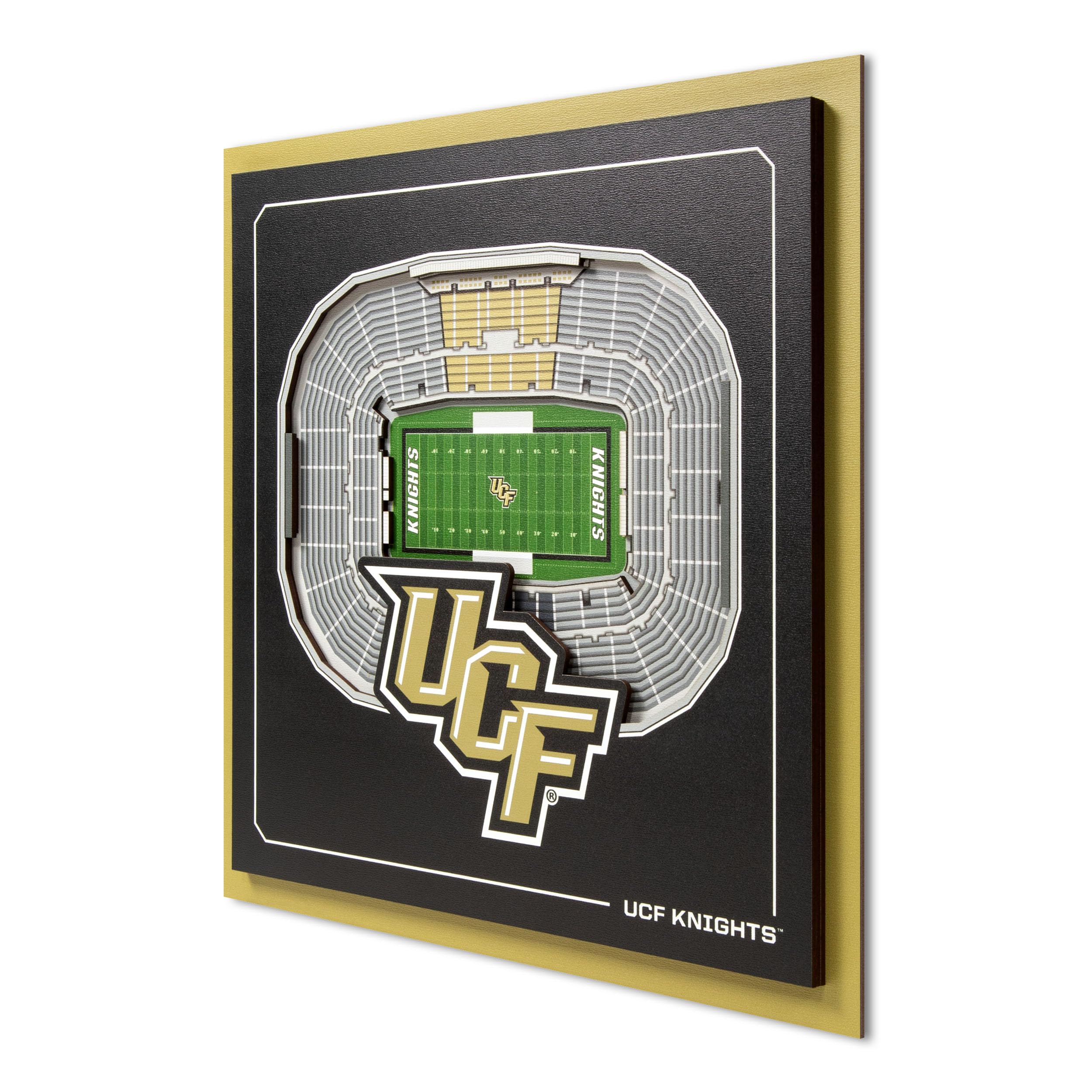 YouTheFan Officially-licensed NCAA Stadium Series 3D Wall Art - multi-layer team stadium replica, detailed sports fan gift, indoor decor