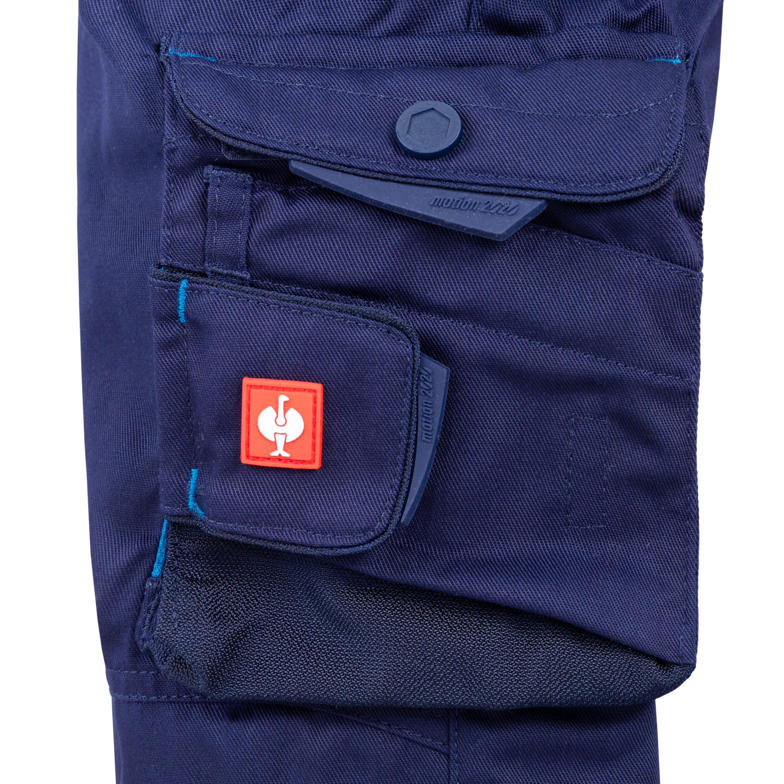 Engelbert Strauss E.S. Kinder Shorts Motion 2020 Arbeitshose Workwear (dunkelblau/Atoll, 122/128)
