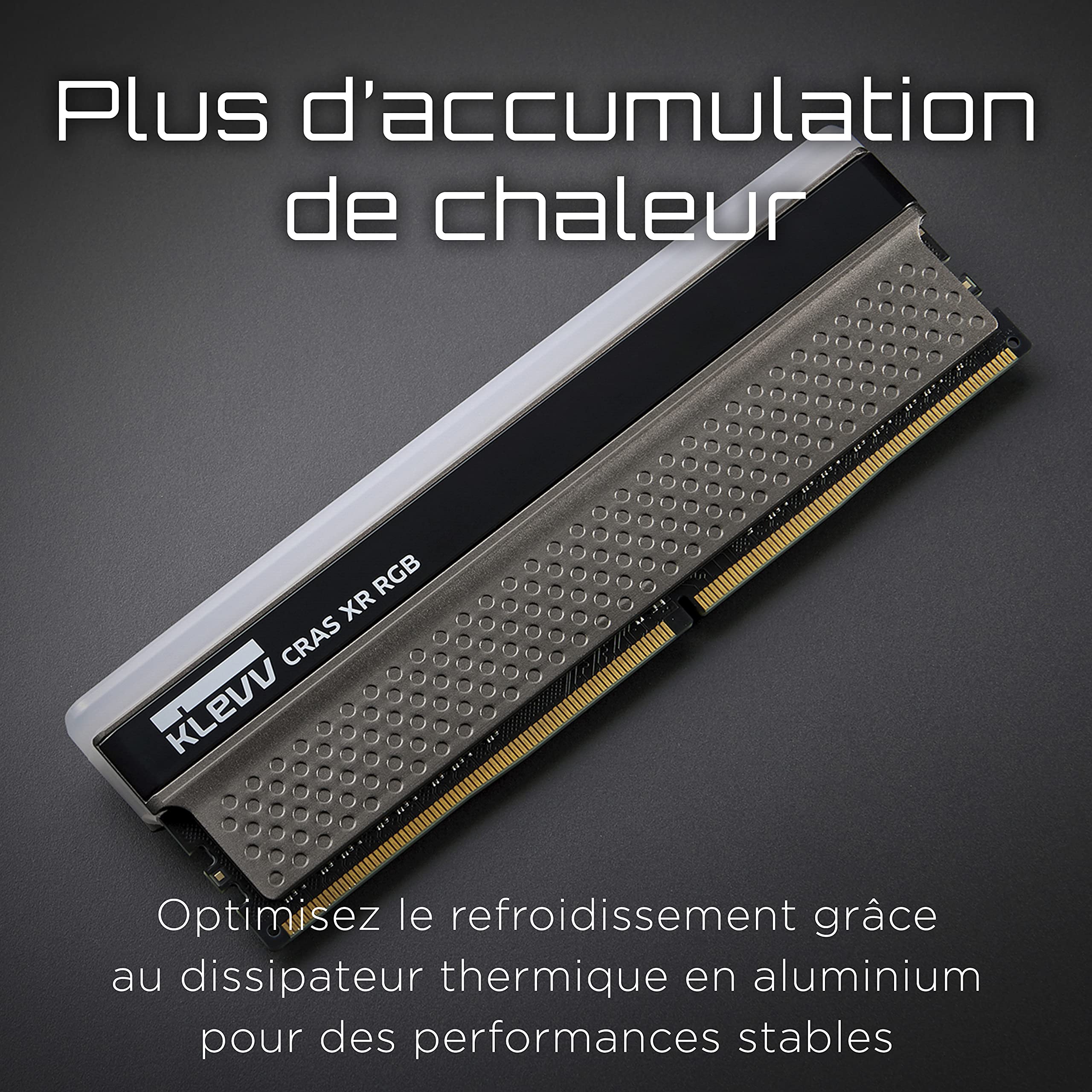 KLEVV CRAS XR RGB 16GB kit (8GB x2) 4266MT/s Gaming Memory DDR4
