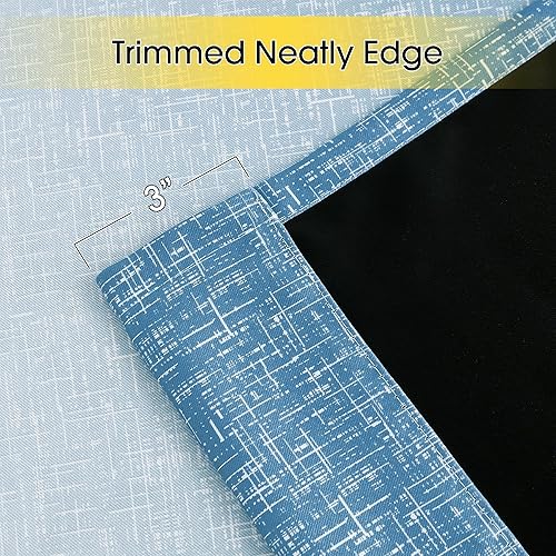 Miniatura 8 de Cortinas 100% opacas degradadas de 108 pulgadas de largo, 2 paneles para dormitorio, puertas correderas de cristal, patrón degradado, bloqueo