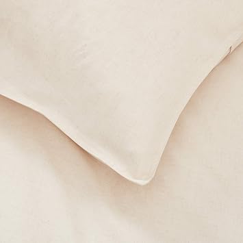 Panda Bamboo and French Linen Duvet Cover Set - Earth Collection (Natural, Double)