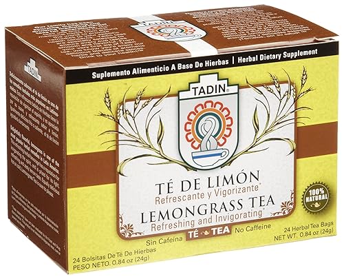 Tadin Tea, Te De Limon (Lemongrass), 24 bolsas de té (paquete de 12)