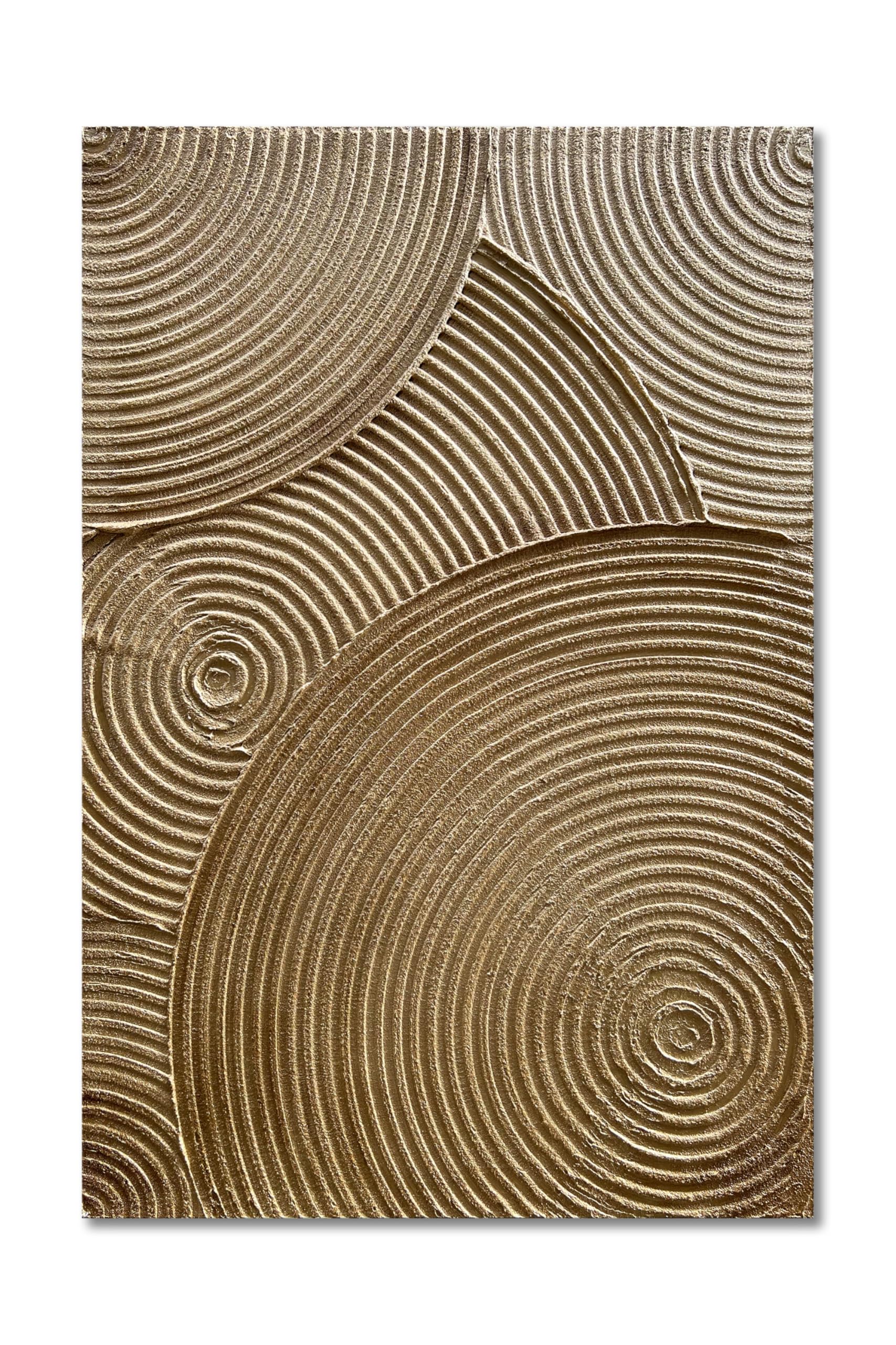 Epicler art 36x24 inch Hand Painted Modern Abstract Art Oil Painting Gold Thick Texture Art Painting Home Wall Decorative Art