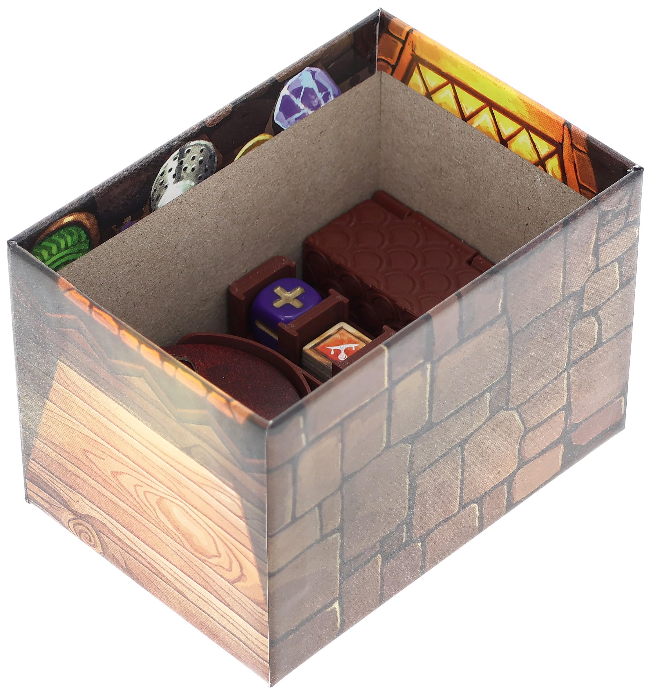 Feldherr Organizer kompatibel mit Gloomhaven: Buttons & Bugs - Insert für Grundspielbox - Miniaturen und Spielmaterial ordentlich aufbewahren