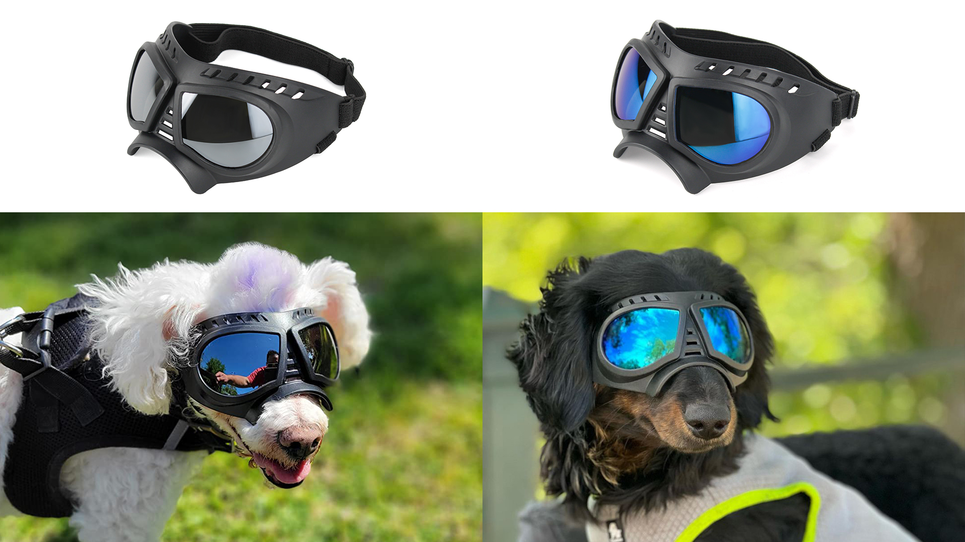 Amazon.com : PETLESO Dog Goggles for Small to Medium Breeds, Small