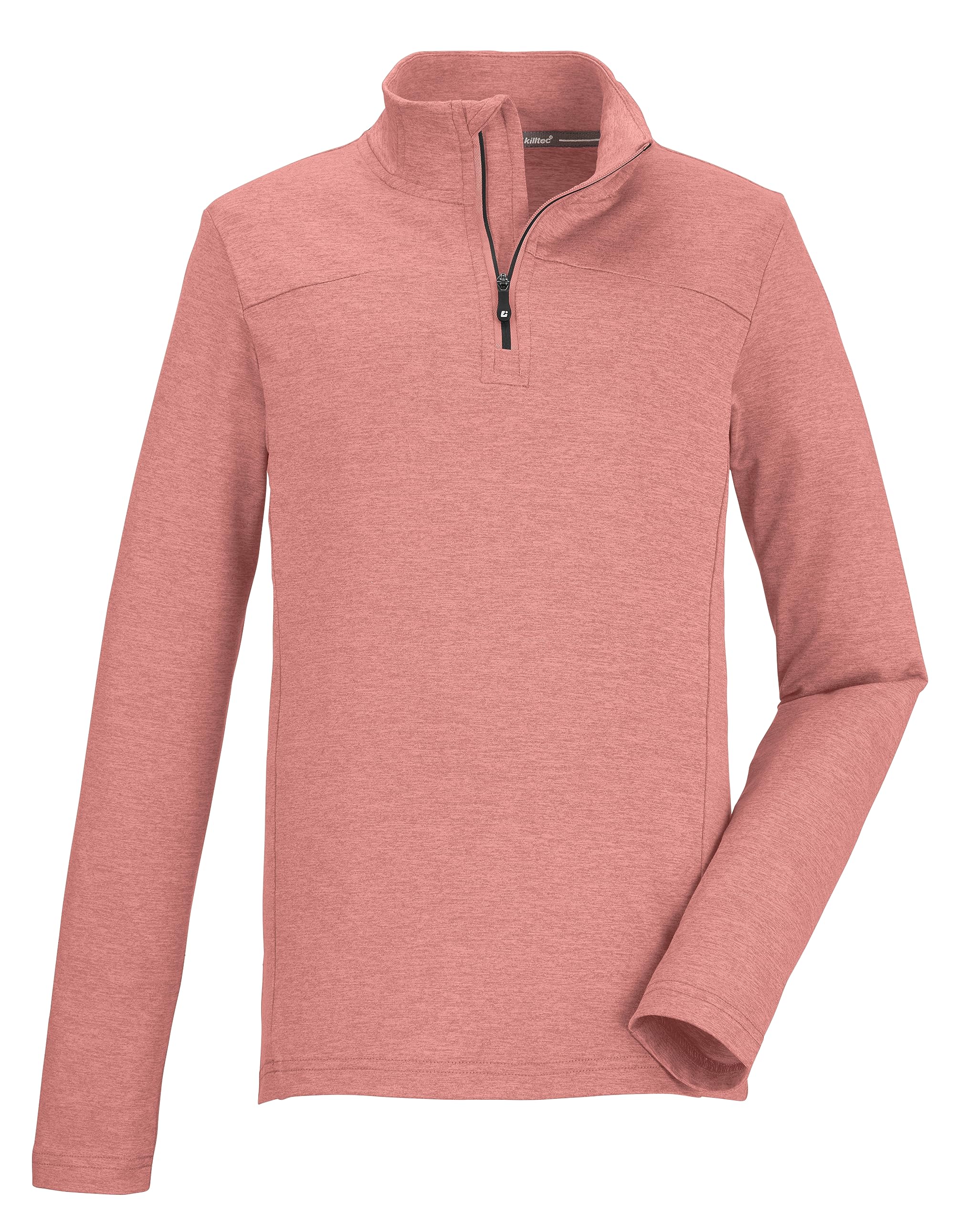 Killtec Mädchen Funktionsshirt Mit Stehkragen & Reißverschluss – Dunkle Himbeere, Perfekt Für Ski & Outdoor