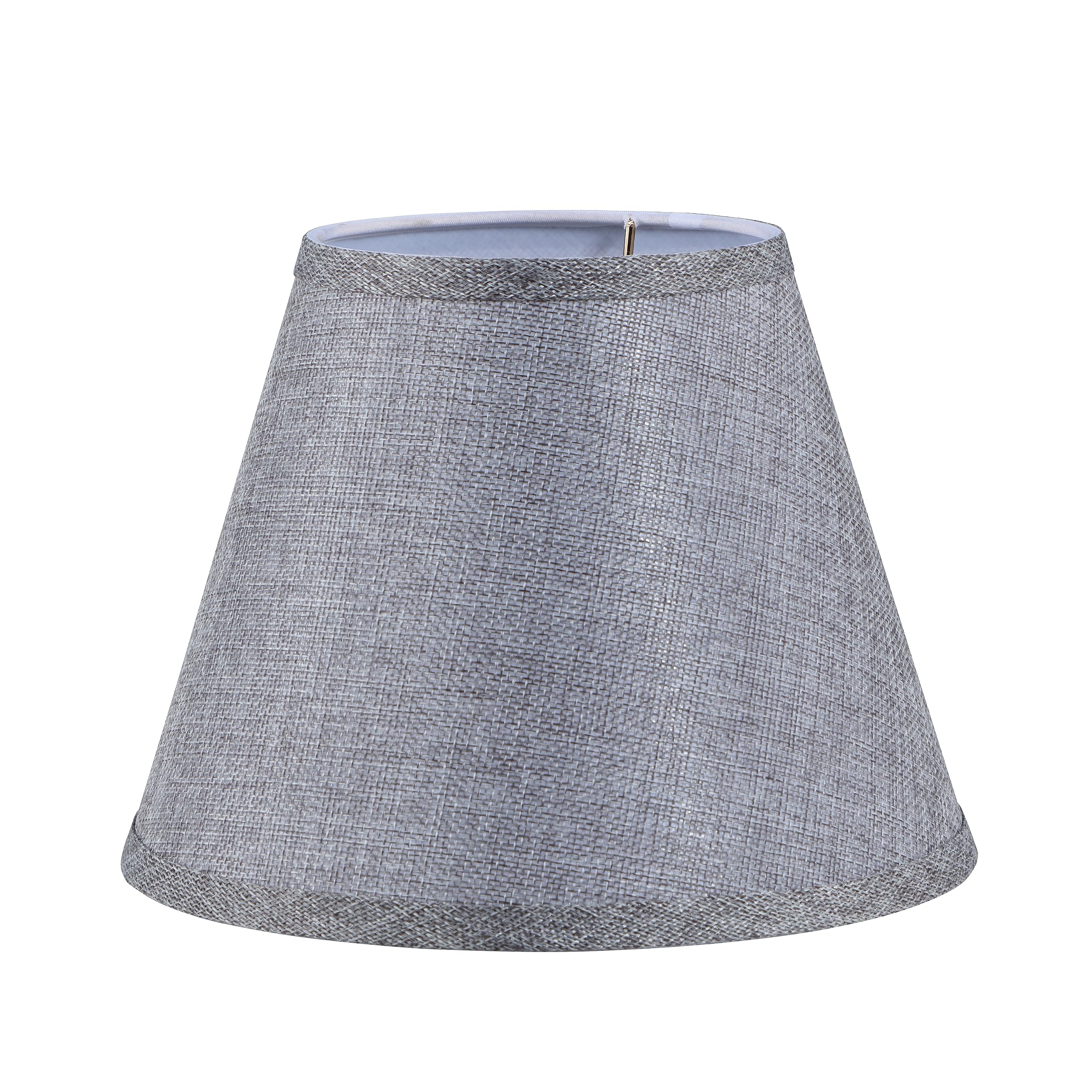 Aspen CreativeCorporation 56034, Hardback Empire Transitional UNO Lamp Shade, Charcoal Gray, 5" Top x 9" Bottom x 7" Slant, Slip UNO 33mm