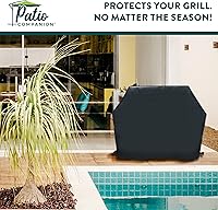Vista 7 de Patio Companion Essential - Funda para parrilla de gas de 68 pulgadas, resistente a la intemperie, cubierta de parrilla de gas para Weber, Broil