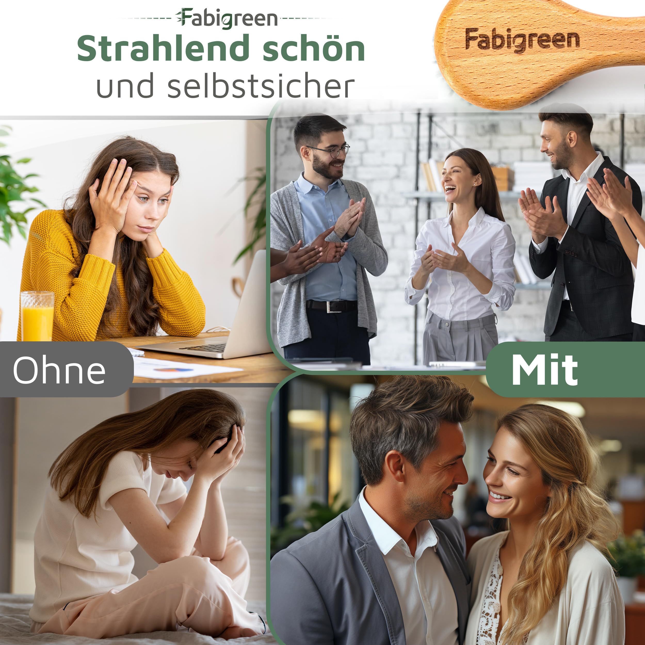 Gesichtsbürste Kupfer Original [MADE IN GERMANY] Peeling Trockenbürste Gesicht inkl. E-Book mit Face Yoga & Anwendungstipps Ionic face dry brush Klosterbürste FSC Buchenholz& plastikfrei
