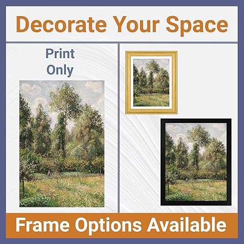 Miniatura 3 de Lost Cabin Poplars Eragny de Camille Pissarro  Impresión sin marco  Reproducción de pinturas de obras de arte finas  Póster decorativo enmarcado