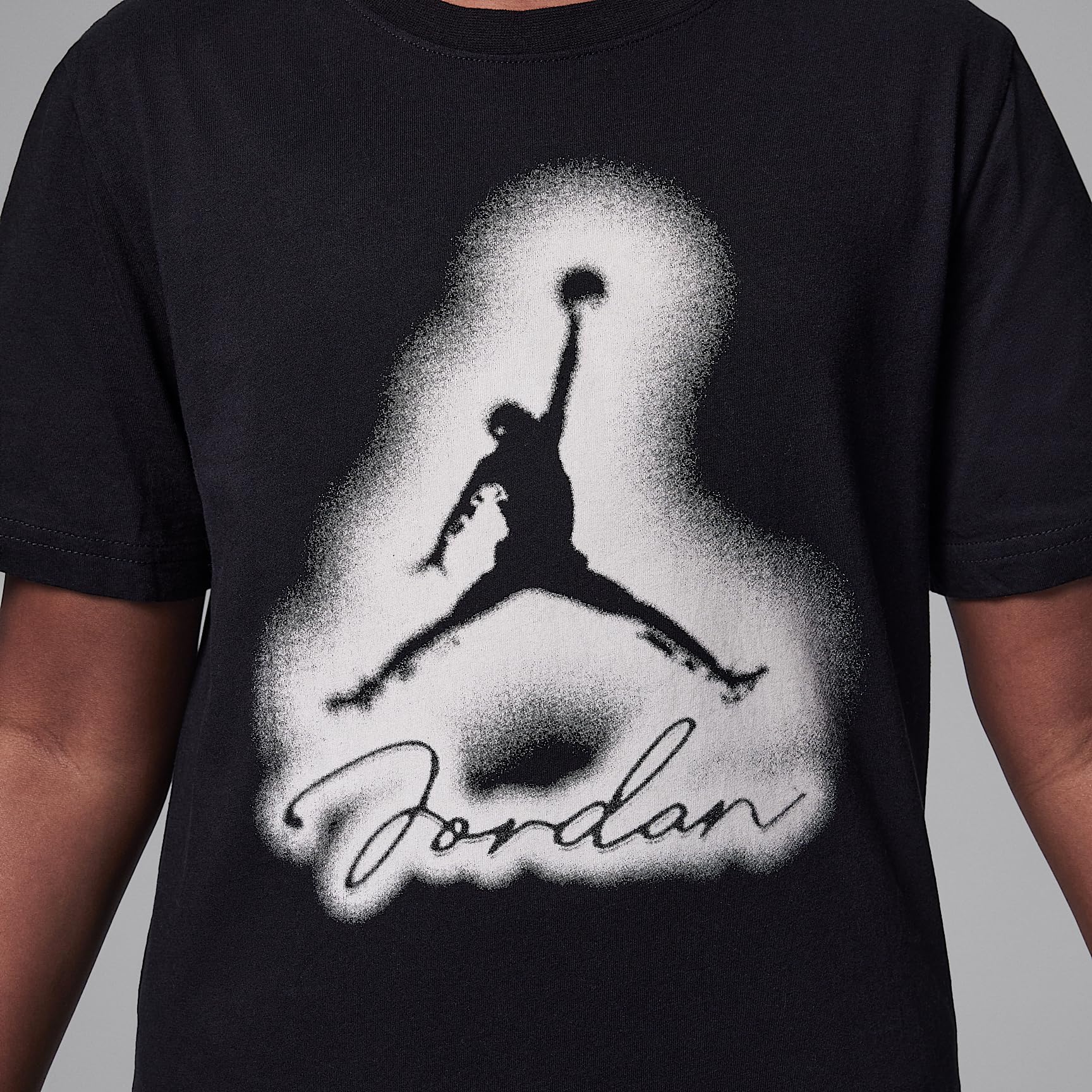 Jordan MVP Big Kids Airbrushed Jordan T-shirt (czarny, 95D622-023)