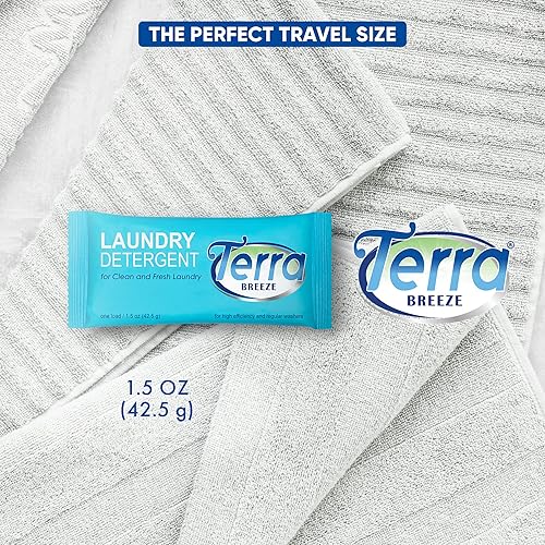 Miniatura 5 de Terra Breeze - Detergente en polvo para ropa, paquete de 1.5 onzas envueltas individualmente (caja de 50)