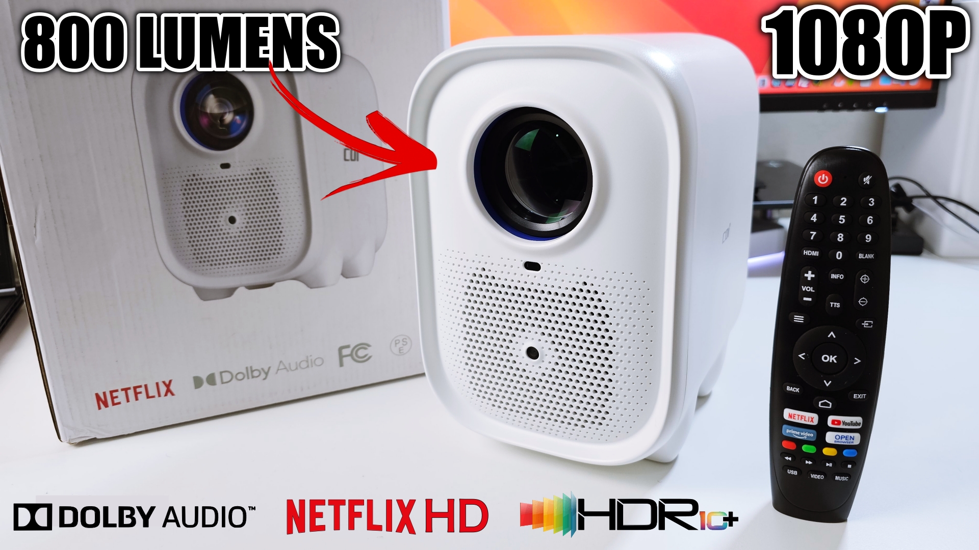 Watch COI UNO5 LED Projector Review on Amazon Live