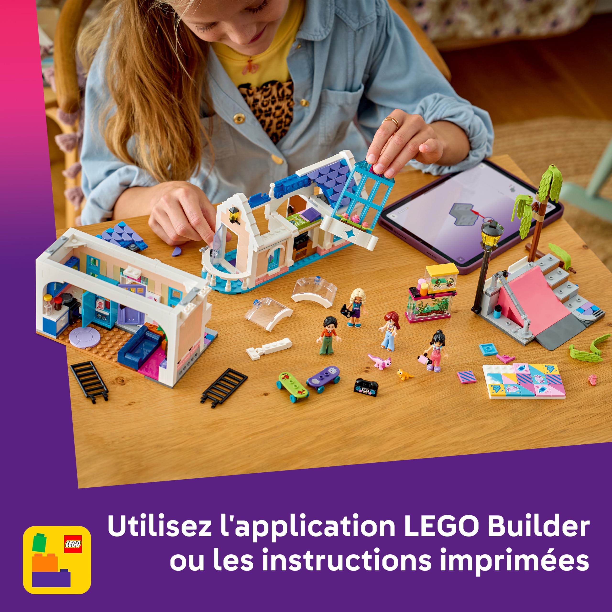 LEGO Friends La Maison de Famille de Liann - Jeu de Construction - Set Miniature - Jardin, 4 Mini-Poupées, Figurines d'Axolotl & Gecko - Accessoires - Cadeau d'anniversaire pour Fille dès 7 Ans 42687