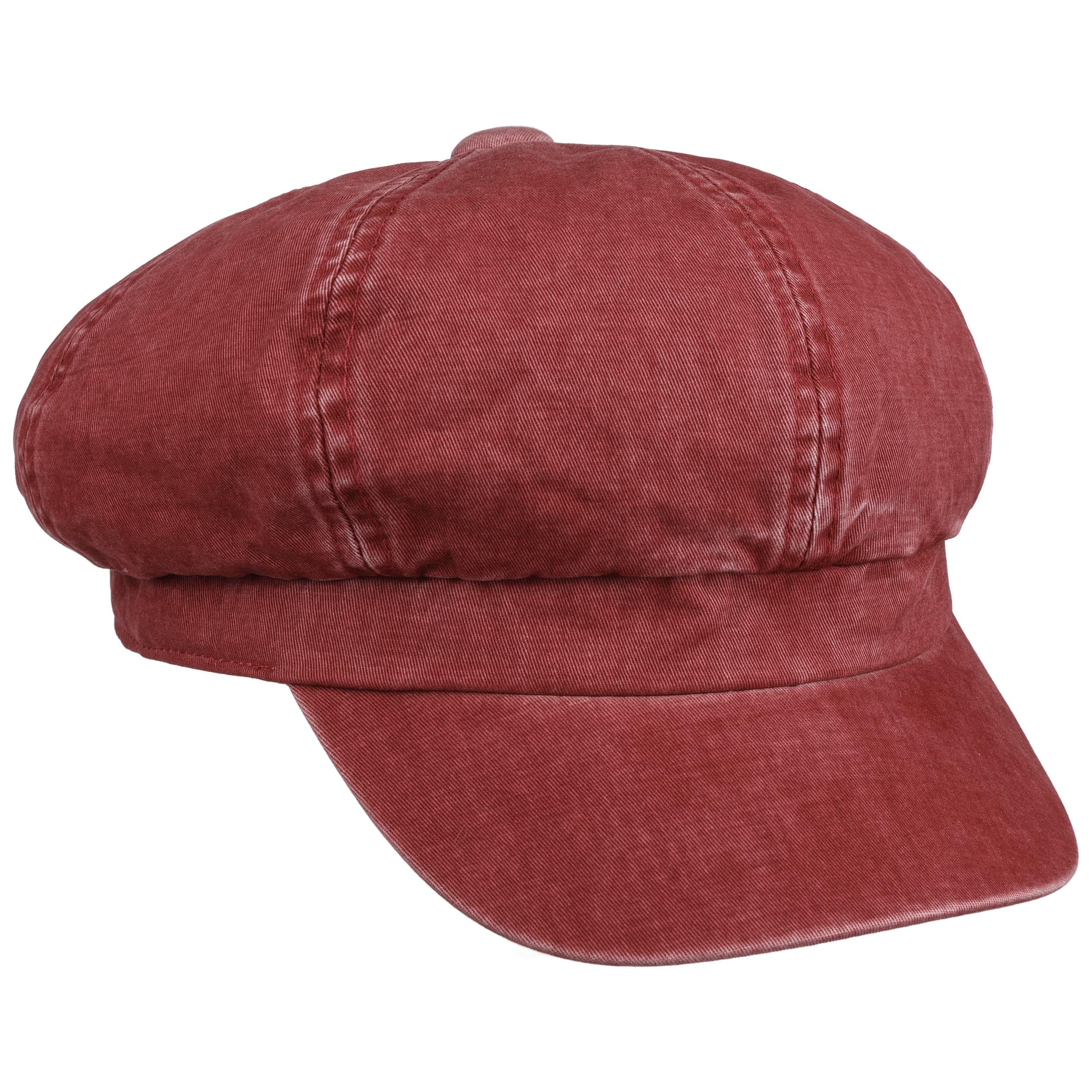 Lipodo Uni Washed Cotton Ballonmütze Schirmmütze einfarbig Damen Frühling Sommer