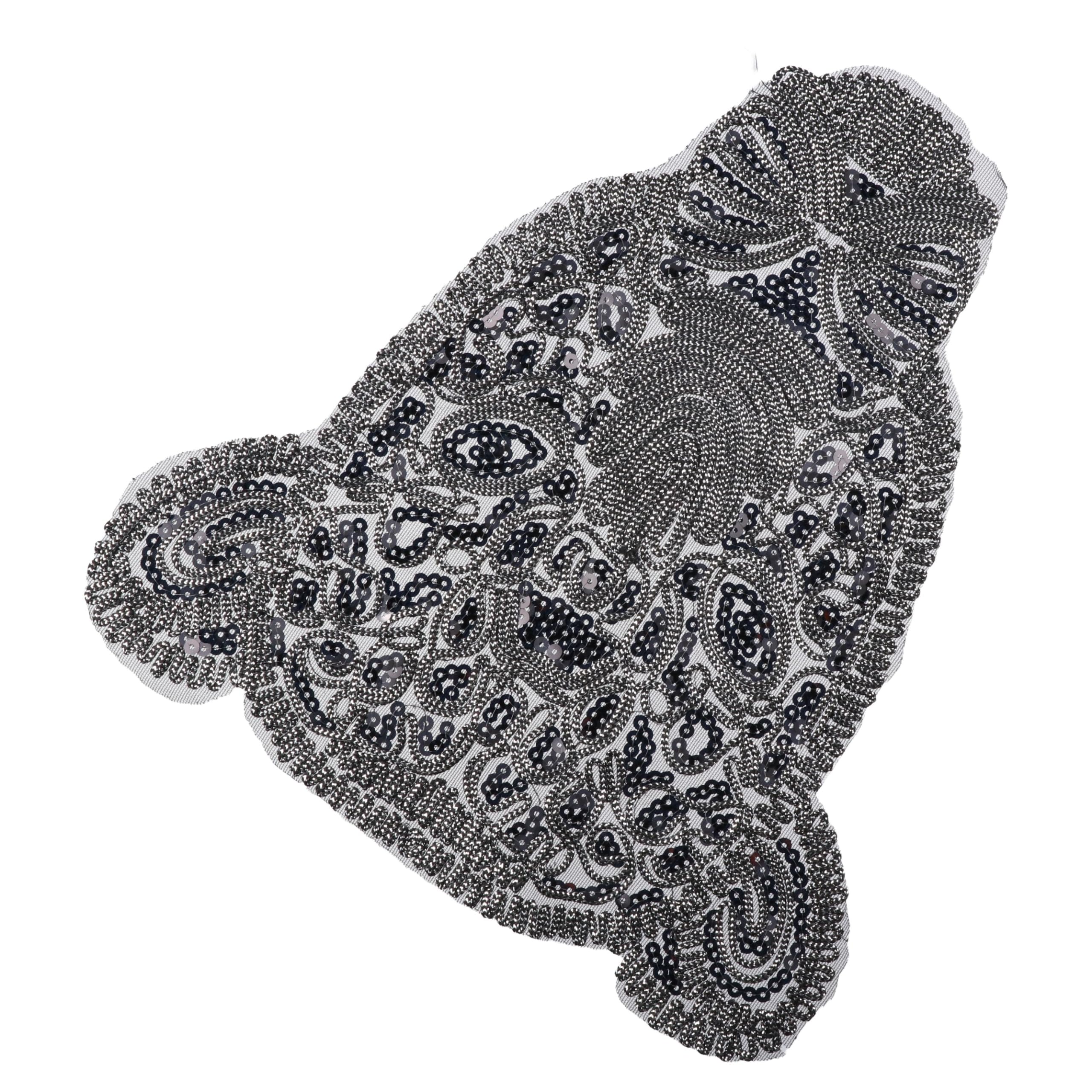 Toppe Ricamate Adesivi Patch Con Paillettes Accessori Di Abbigliamento Stampa Leopardo Lettera Corona D'Amore Toppa In Stoffa Ricamata Toppa Personalizzata Per Piumino Stella 2 Pezzi