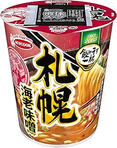 エースコック タテ型 飲み干す一杯 札幌 海老味噌ラーメン 67g ×12個